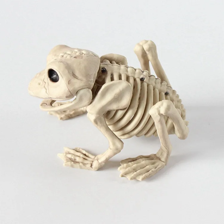 

Kigurumi Halloween Cosplay Props Terror Skeleton lizard frog bat skeleton model Halloween horror animals decorate haunted house