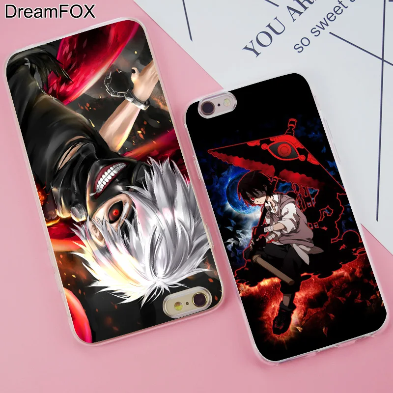 DREAMFOX K239 Токийский Гуль Мягкий ТПУ силиконовый чехол-накладка для Apple iPhone 11 Pro X XR XS