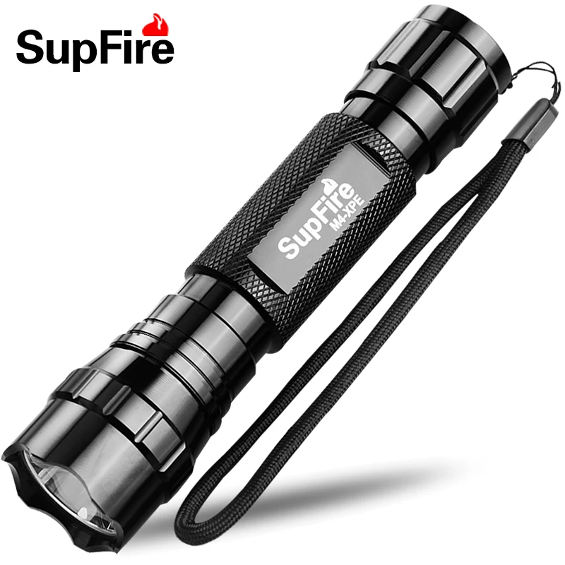 Supfire Лидер продаж фонарик M4 светодио дный Torch Light CREE XPE/XML U2 Алюминий IP67