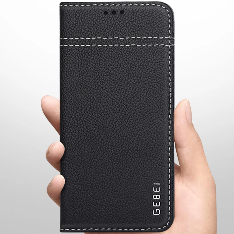 Роскошный оригинальный бренд GEBEI чехол из натуральной кожи адсорбируемый