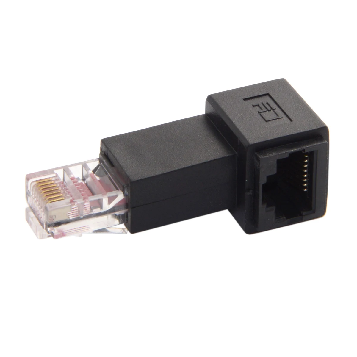 Zihan вниз Угловой 90 градусов 8P8C FTP STP UTP Cat 5e мужчин и женщин Lan Ethernet сетевой адаптер