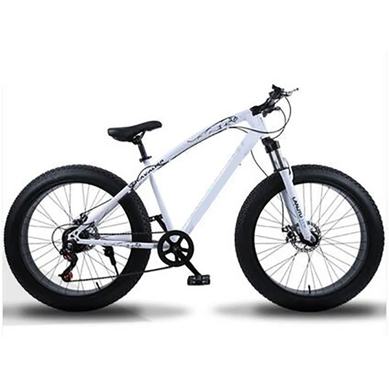 

Aluminum Alloy Mountain Bicycle For Men And Women 24 Inch Cross Country Beach Snowmobile 4.0 Super Large Wheel Double Disc Brake