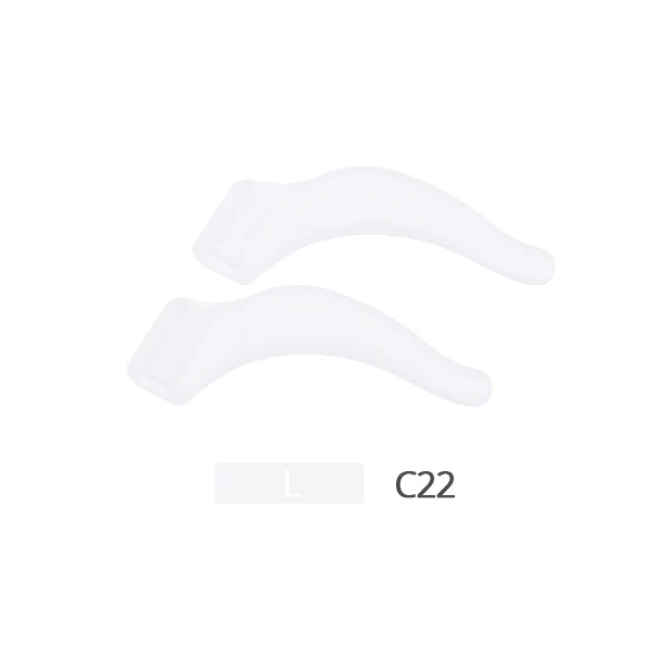 C22 SECG противоскользящие крючки для ушей, очки, аксессуары для очков, очки для глаз, силиконовая ручка, держатель для дужек, для очков, уличный спортивный инструмент - Цвет: C22