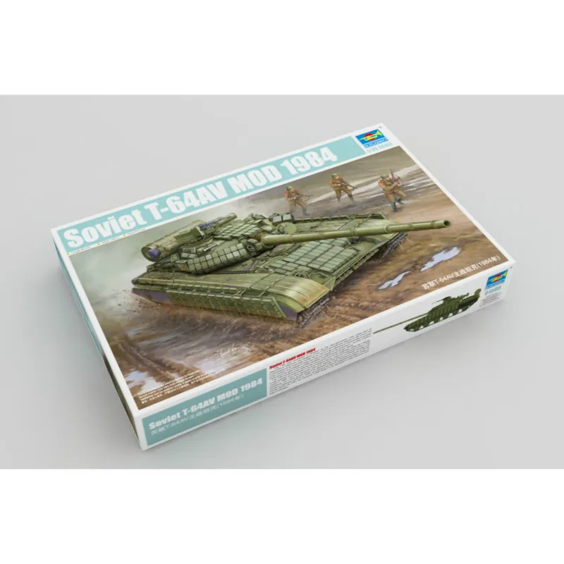 Труба 01580 1:35 T 64AV главный боевой танк СССР (1984) Коллекционная модель|main battle tanks|trumpeter