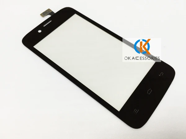HQ черный цвет для Fly IQ440 сенсорный экран дигитайзер с лентой|touch screen digitizer|screen touch |
