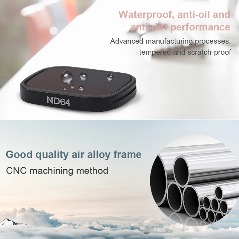 DJI OSMO карман оптические Стекло фильтр четырех частей с регуляцией ND8/16/32/64 ГБ