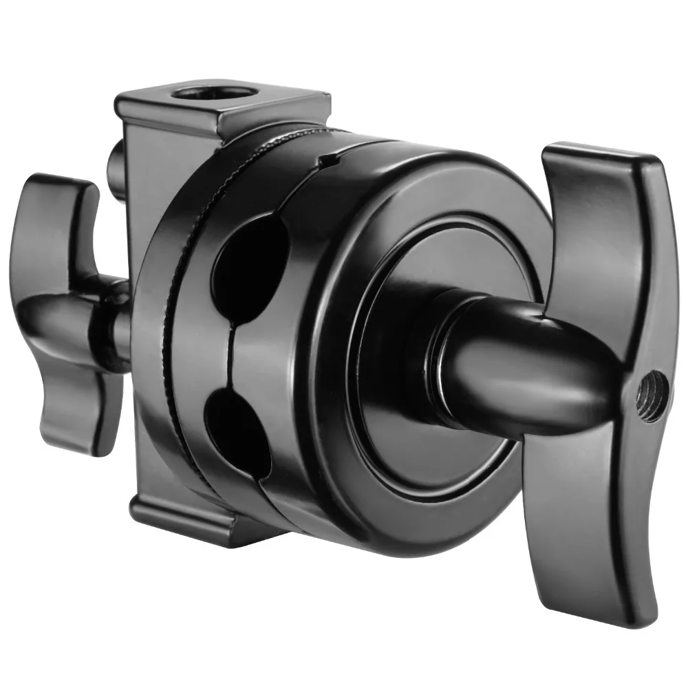 Neewer Многофункциональный Heavy Duty 2,5-дюймовый зажимной головкой поворотная головка держатель Монтажный адаптер для светильник подставка расширения складывающаяся штанга микрофона