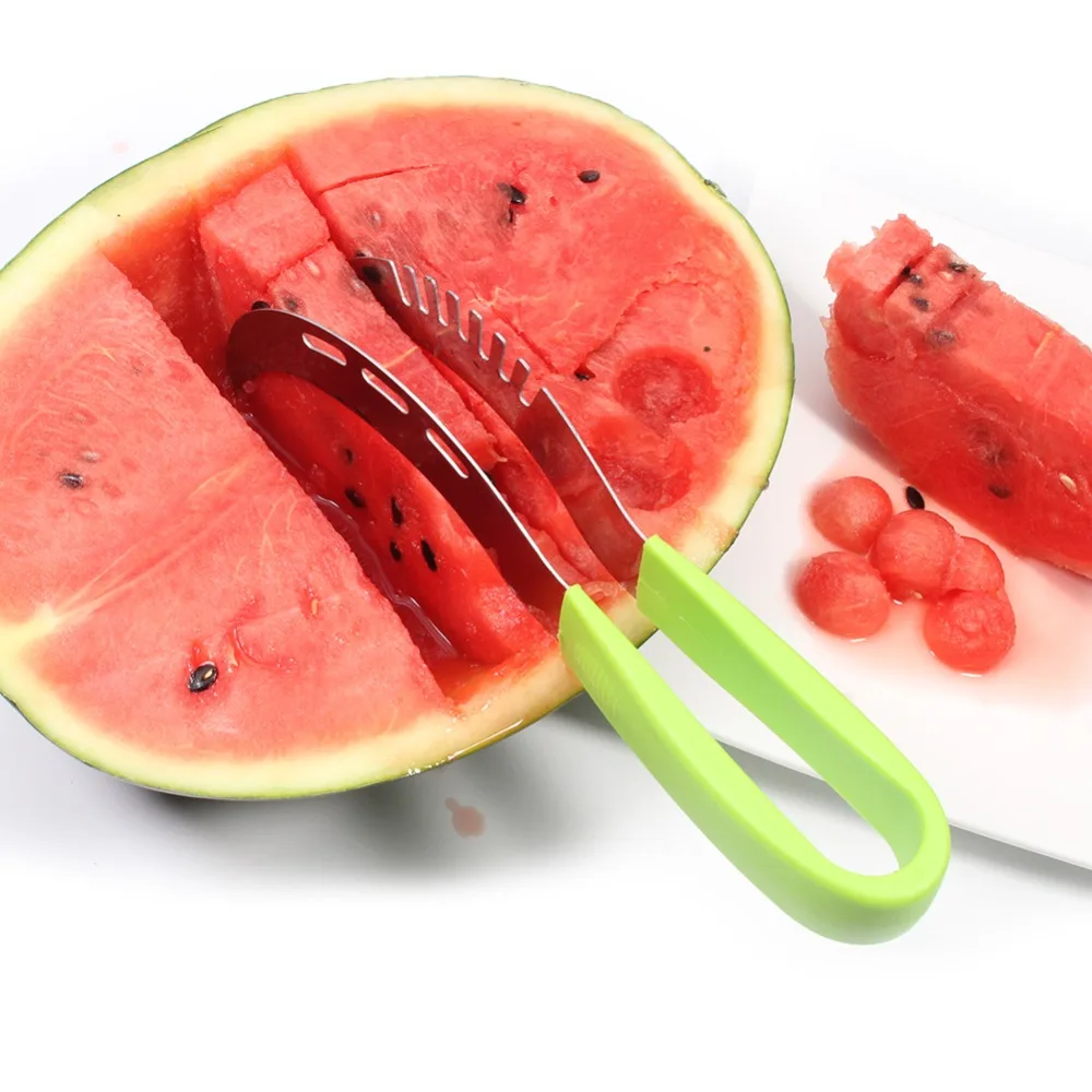 Нож для арбуза разделитель мякоти из нержавеющей стали 3 в 1|melon baller|watermelon slicerfruit