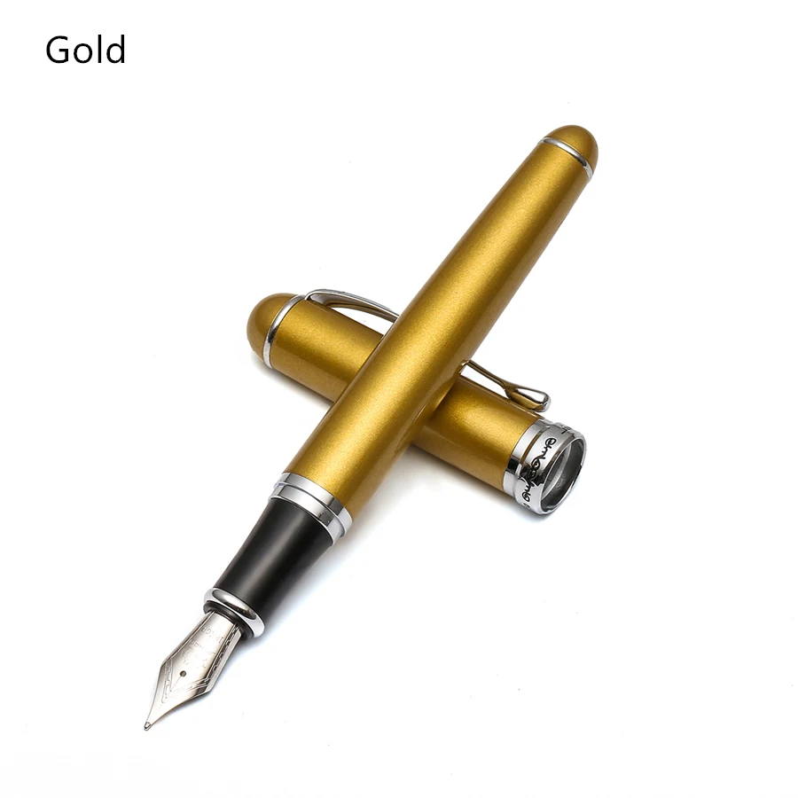 Классическая авторучка Iraurita, металлические ручки для каллиграфии Jinhao 750, канцелярские принадлежности, подпись в офисе, школьные принадлежности A6299 - Цвет: Gold