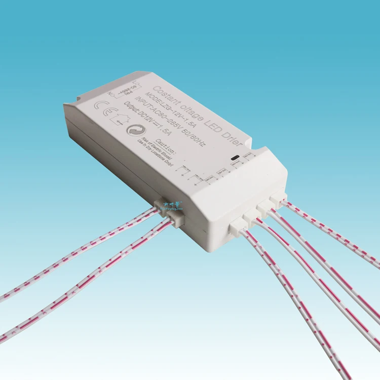 12V AC/DC адаптер/блок питания с 6 портами выход 12V DC 1500mA 18 W/Железнодорожная компоновка/Макет железной дороги/схема поезда