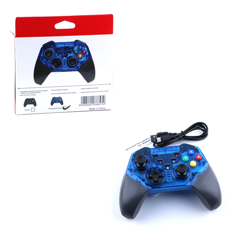 

for Nintend Switch/PC/Android Wireless Bluetooth Game Controller Gamepad Joysticks with Type C Charging Cable Acceleration key