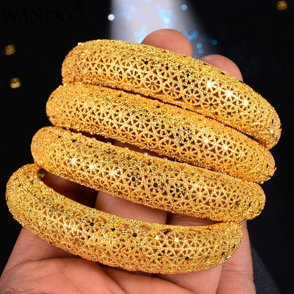 WANDO 4 шт./лот Золотой этнический Дубайский Эфиопский браслет браслеты для женщин