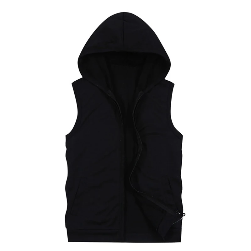 Мужская майка без рукавов воздухопроницаемая повседневная из хлопка для