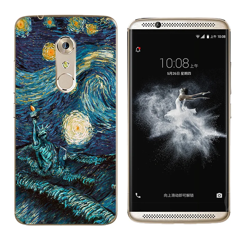 Для ZTE Axon 7 задняя крышка модный дизайн 5 дюймов Тонкий чехол для телефона