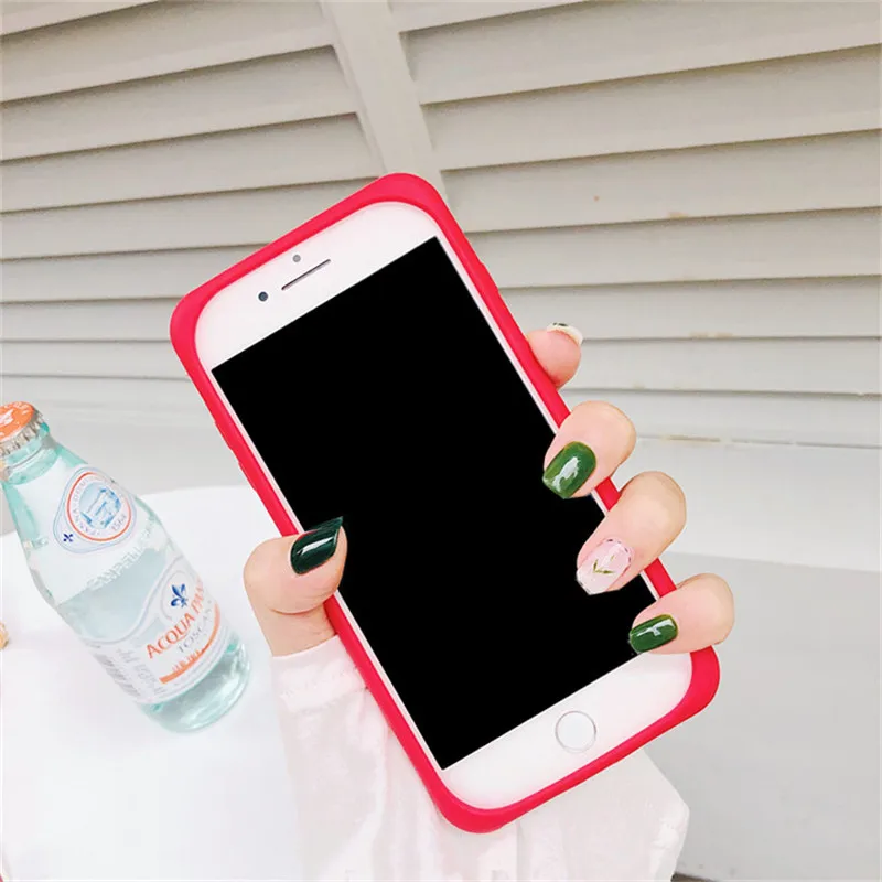 3D Блестящий милый резиновый чехол с единорогом, фламинго для iPhone 5, 5S, 5C, 6, 6 S, 7 Plus, мягкий силиконовый мультяшный чехол для iPhone X, 8 plus, XS Max