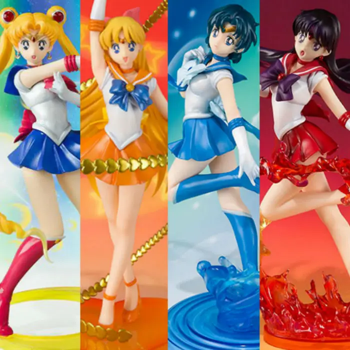 4 стиля 17 см Figuarts Сейлор Мун Морячка Цукино Усаги Марс Меркьюри Юпитер Венера
