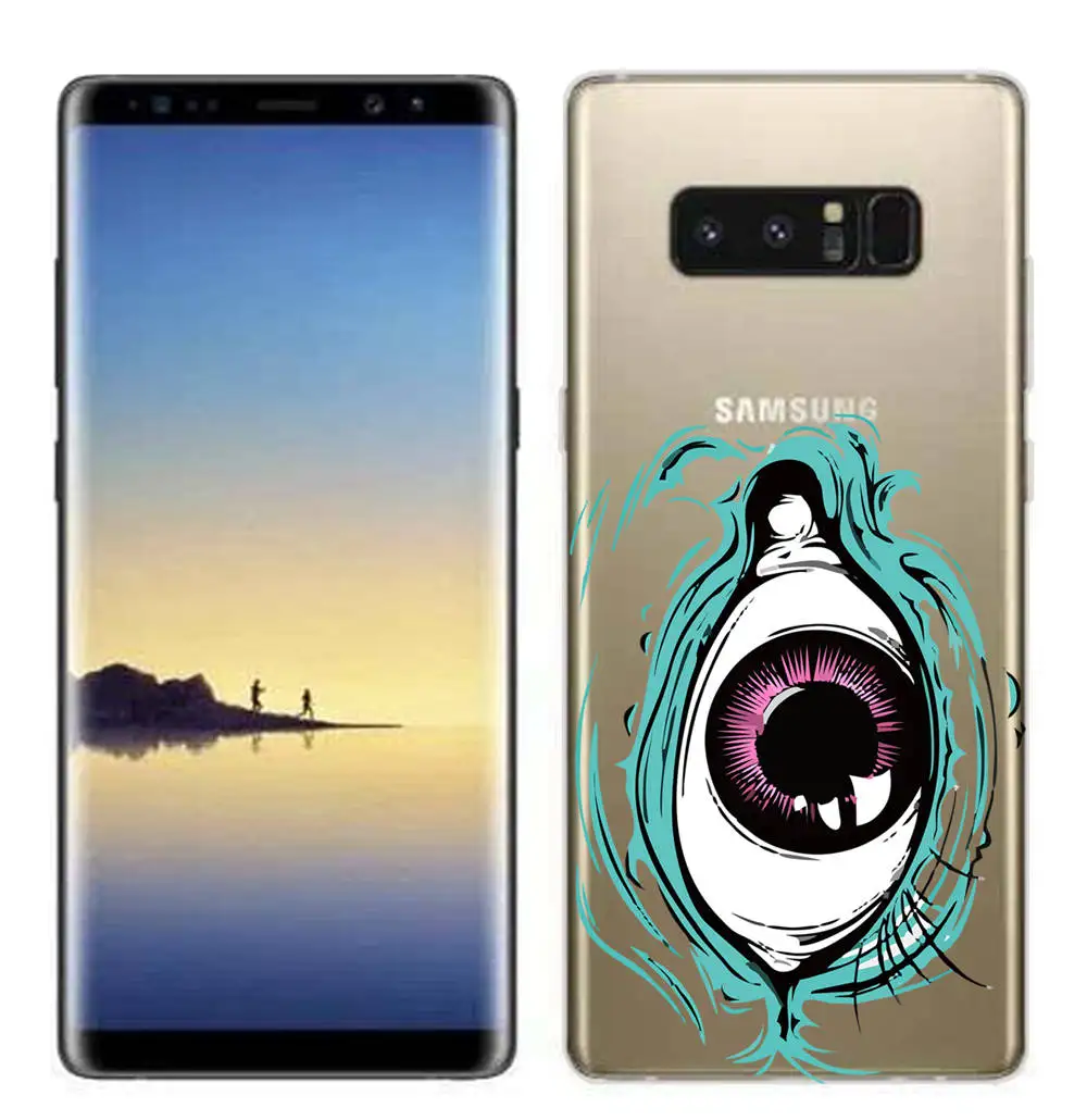 Clear Silicone Fundas for Samsung Galaxy S8 S9 Plus Soft TPU Cover Note 3 4 5 7 8 9 Case Protective Shell |