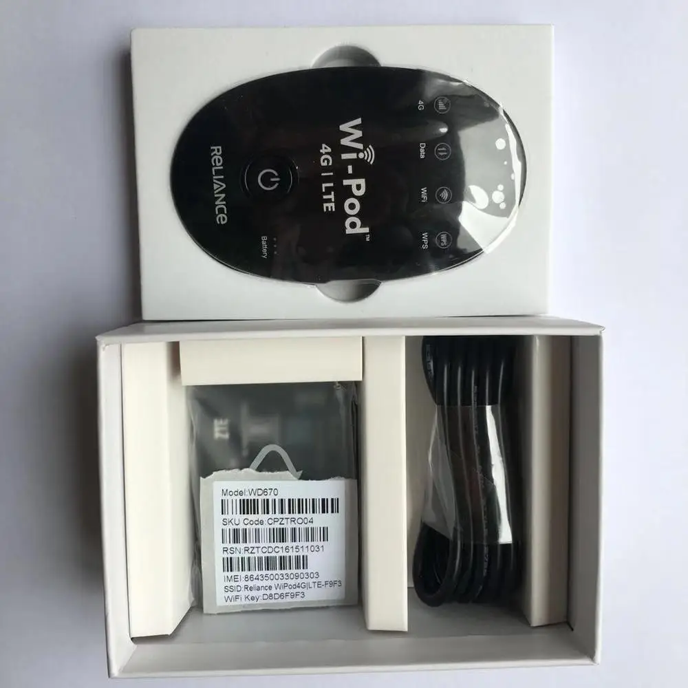 Huawei Lot of 1pcs разблокированный WD670 телефон Мобильная точка доступа беспроводной