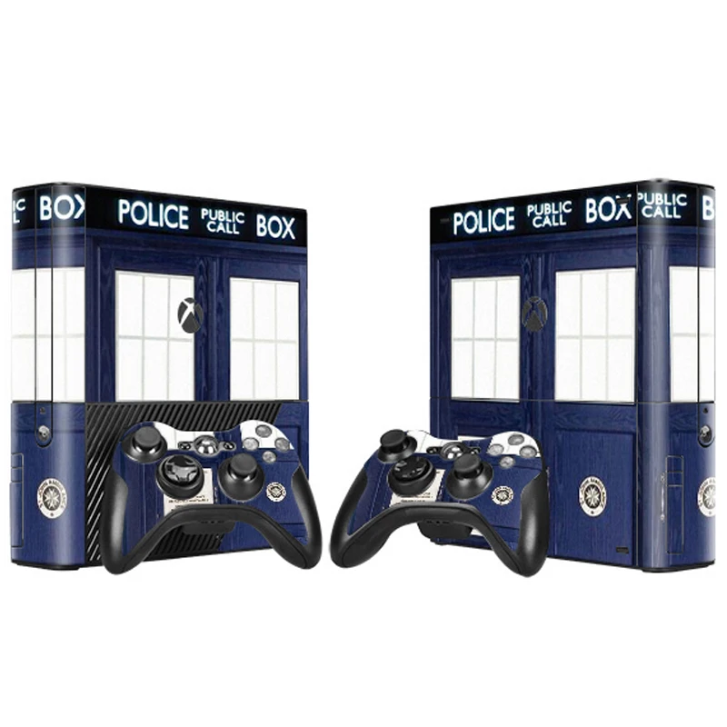 Наклейка из кожи Doctor Who Tardis наклейка для консоли Xbox 360 E и контроллеров s Xbox360