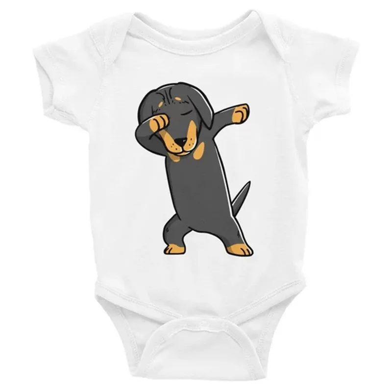 

Ysculbutol Dabbing Dachshund Baby Bodysuit Funny Dog Lover Baby Clothes Baby Boy Baby Girl Bodysuit