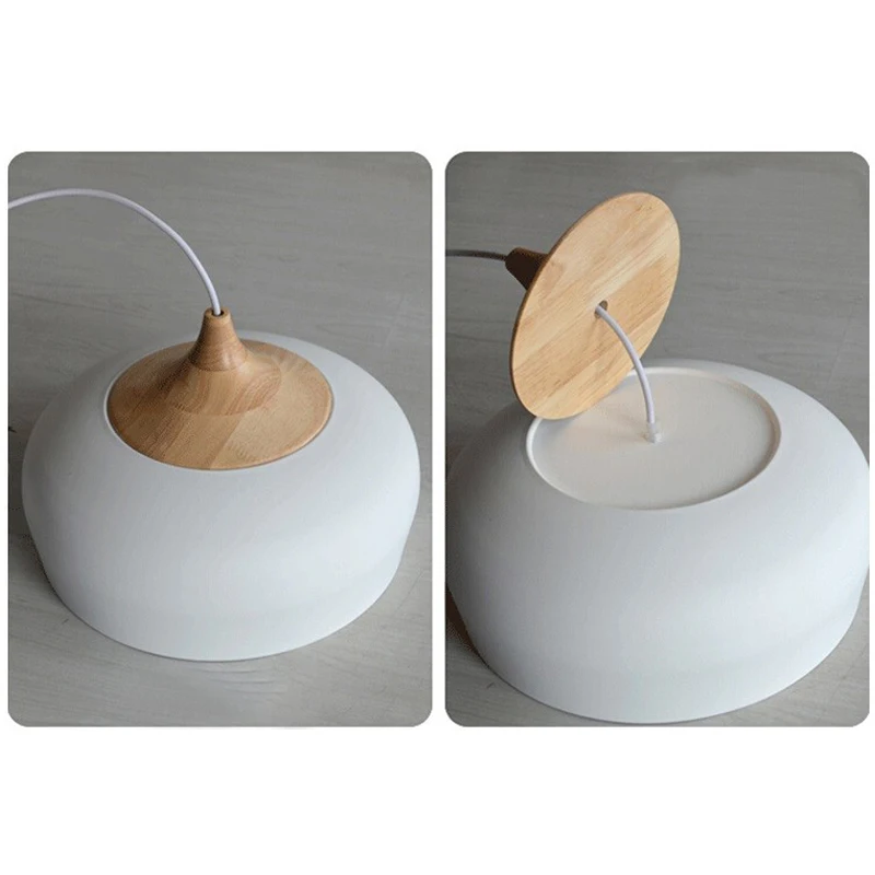 Современный подвесной светильник деревянная лампа E27 розетка деревянный патрон