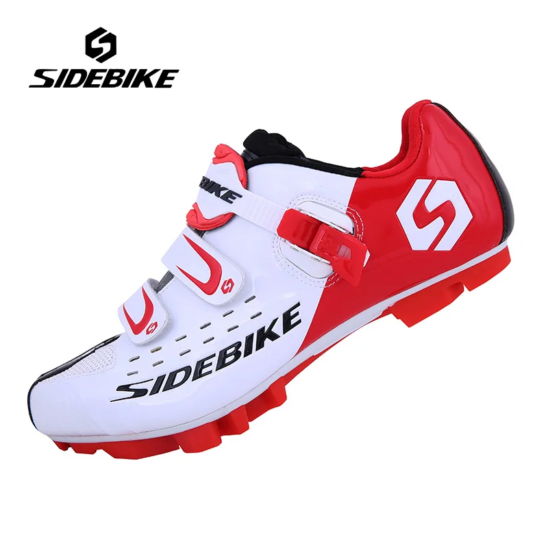 SIDEBIKE самоблокирующаяся велосипедная обувь для езды на горном велосипеде легкая велосипедная обувь для шоссейного велосипеда Ciclismo Zapatos - Цвет: 001 White