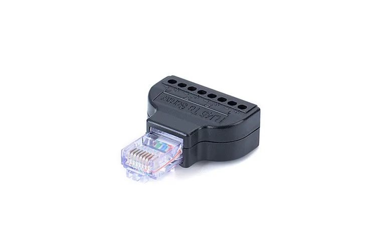 50 шт./лот KEFU Ethernet RJ45 штекер к AV винтовой терминал 8 Pin блок CCTV конвертер адаптер |