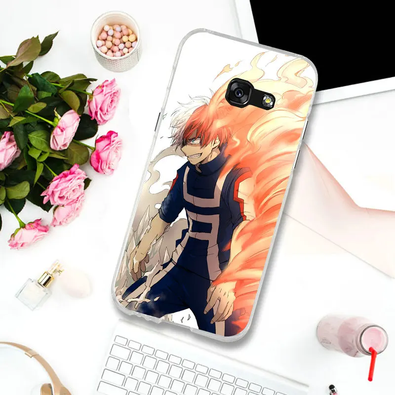 Todoroki Shoto My Hero Academia чехлы для телефонов Samsung Galaxy J3 J4 J5 J6 J7 J8 A3 A5 A7 2016 2017 2018 мягкие