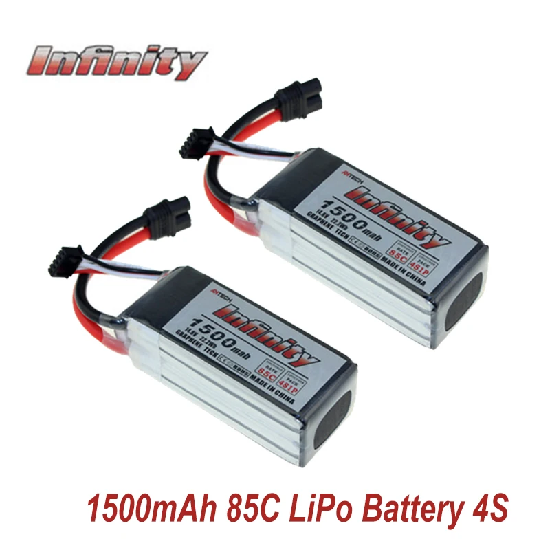 2 шт. Infinity 4S 1500 мАч 95C 14 8 в Графеновый LiPo аккумулятор XT60 разъем поддержка 15C