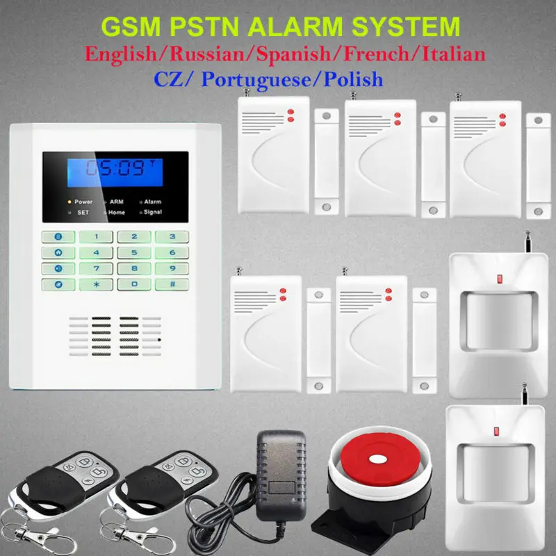 ЖК Экран Беспроводной GSM sms вызова телефонной линии pstn двойного сети Главная