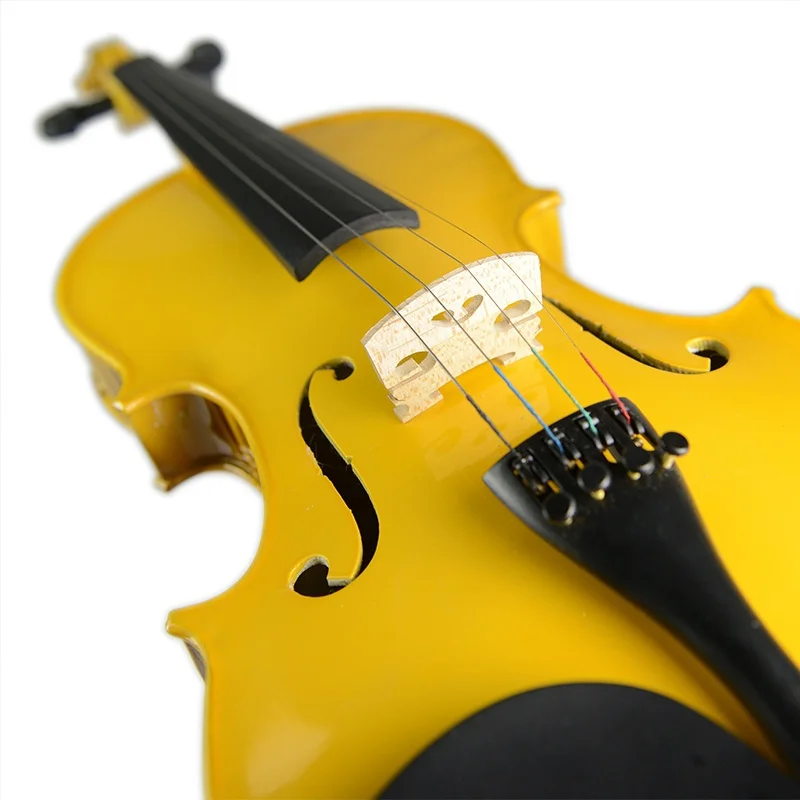 Набор для скрипки из массива дерева 4/4 чехол с канифольным бантом начинающих две