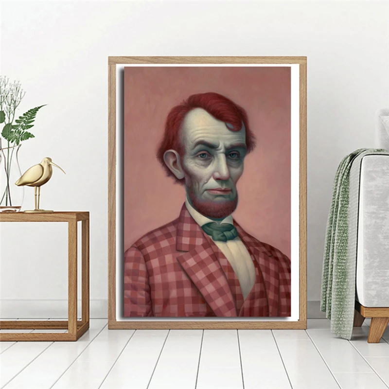 Mark Ryden розовый Lincolnes Холст Плакаты печать настенная живопись декоративная