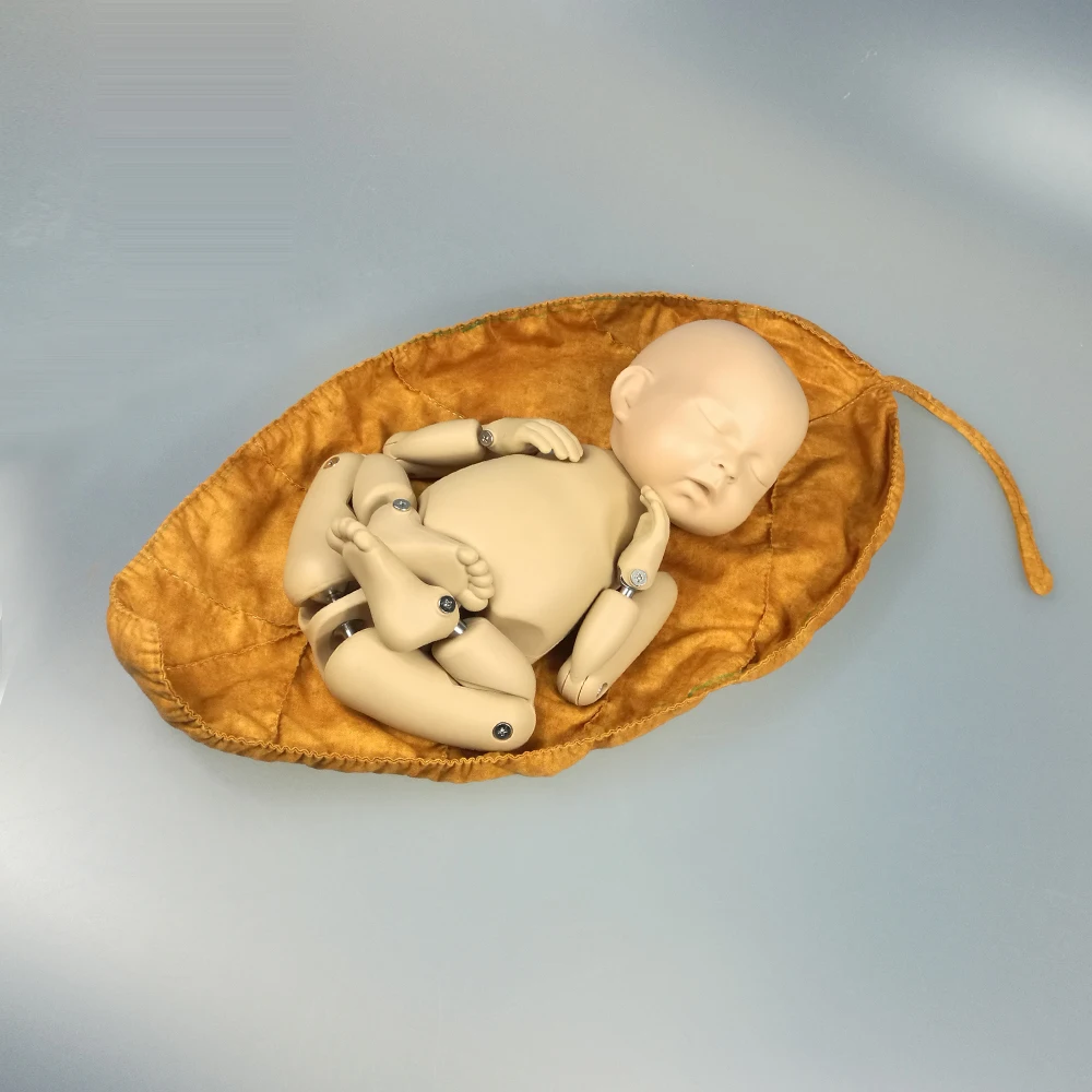 D&ampJ Newborn Baby Photography Props Posing Blanket Yellow Leaves Soft Basket Filler Photo Prop Fotografia Studio Kids Accessories | Мать и