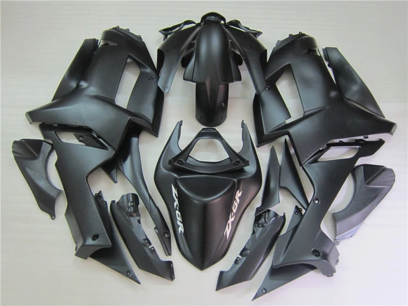 Motorcycle Fairing kit for Kawasaki ZX-6R 2007 2008 all matte black plastic motorcycle fairings set NINJA zx6r 07 08 VG15 | Автомобили и