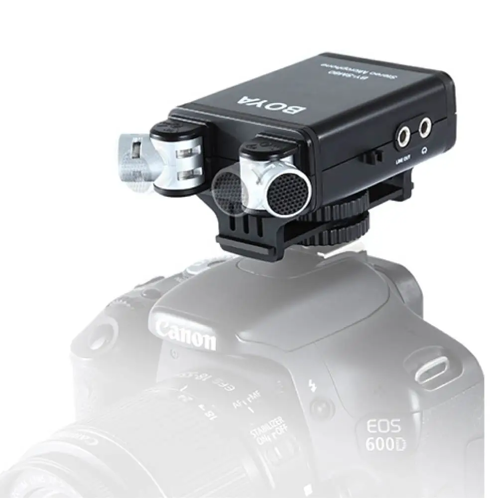 BOYA Bi directional Stereo видео микрофон + лобового стекла для Canon цифровых зеркальных