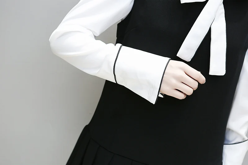 Xl-5xl новые женские костюмы с платьем осенне-весеннее плиссированное платье