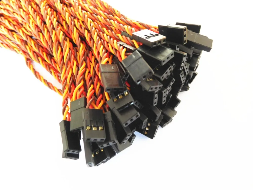 100 шт. 22AWG 60 сердечник мужской и женский JR сервопривод futaba витой удлинитель провод