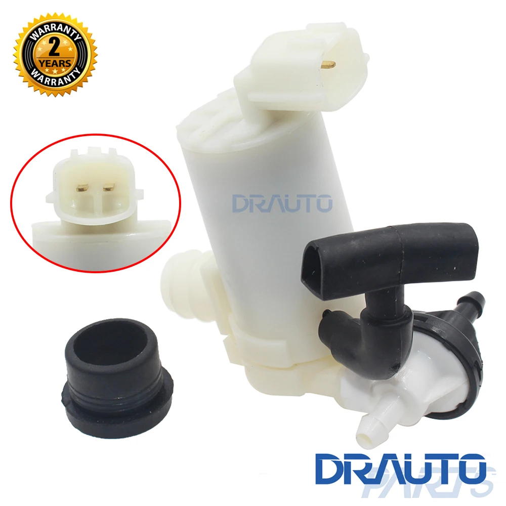 

NEW Front Rear Windscreen Washer pump For Mazda 2 Hatchback 2007 - 2015 Twin Outlet