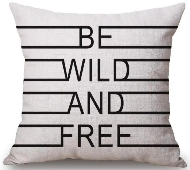 Чехол для подушки из хлопка и льна