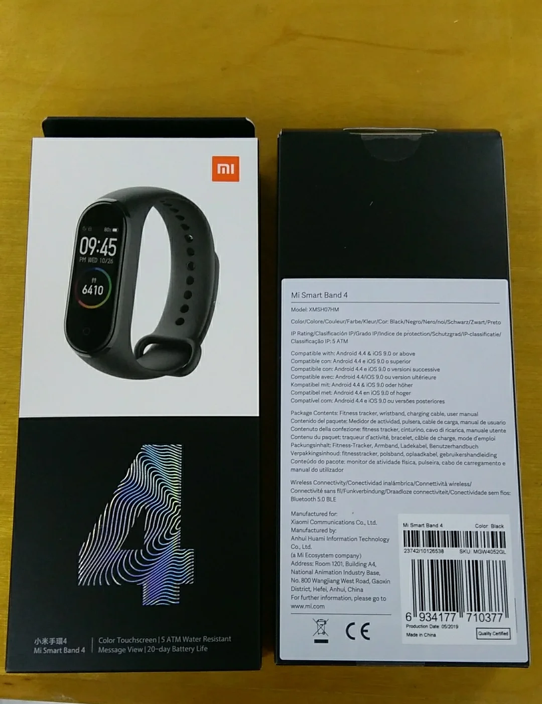 Мировой новейший mi Xiao mi Band 4 умный Спортивный Браслет Сенсорный экран Водонепроницаемый Фитнес-трекер для измерения сердечного ритма спортивный браслет mi Band 4