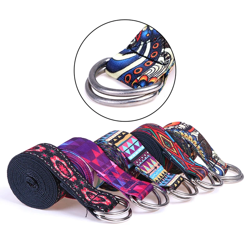 

Sport Yoga Stretch Strap D-Ring Belts Gym Waist Leg Fitness Training Adjustable