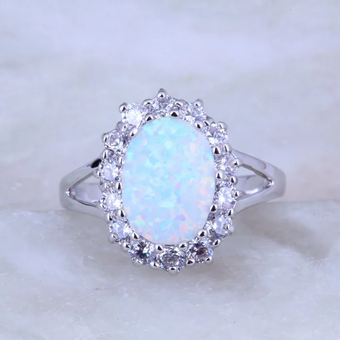 Любовный монолог модное большое овальное кольцо в форме яйца редкий белый