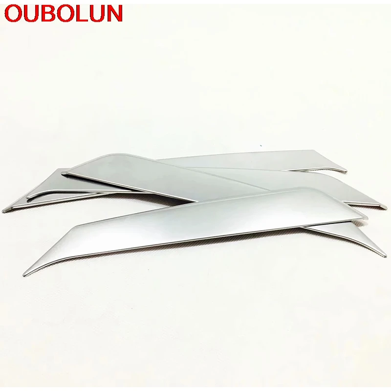 OUBOLUN For Hyundai IX35 2018 Inner Door Sills Scuff Plate Foot Pedal Protector Cover Trim Interior Accessories Stainless Steel |