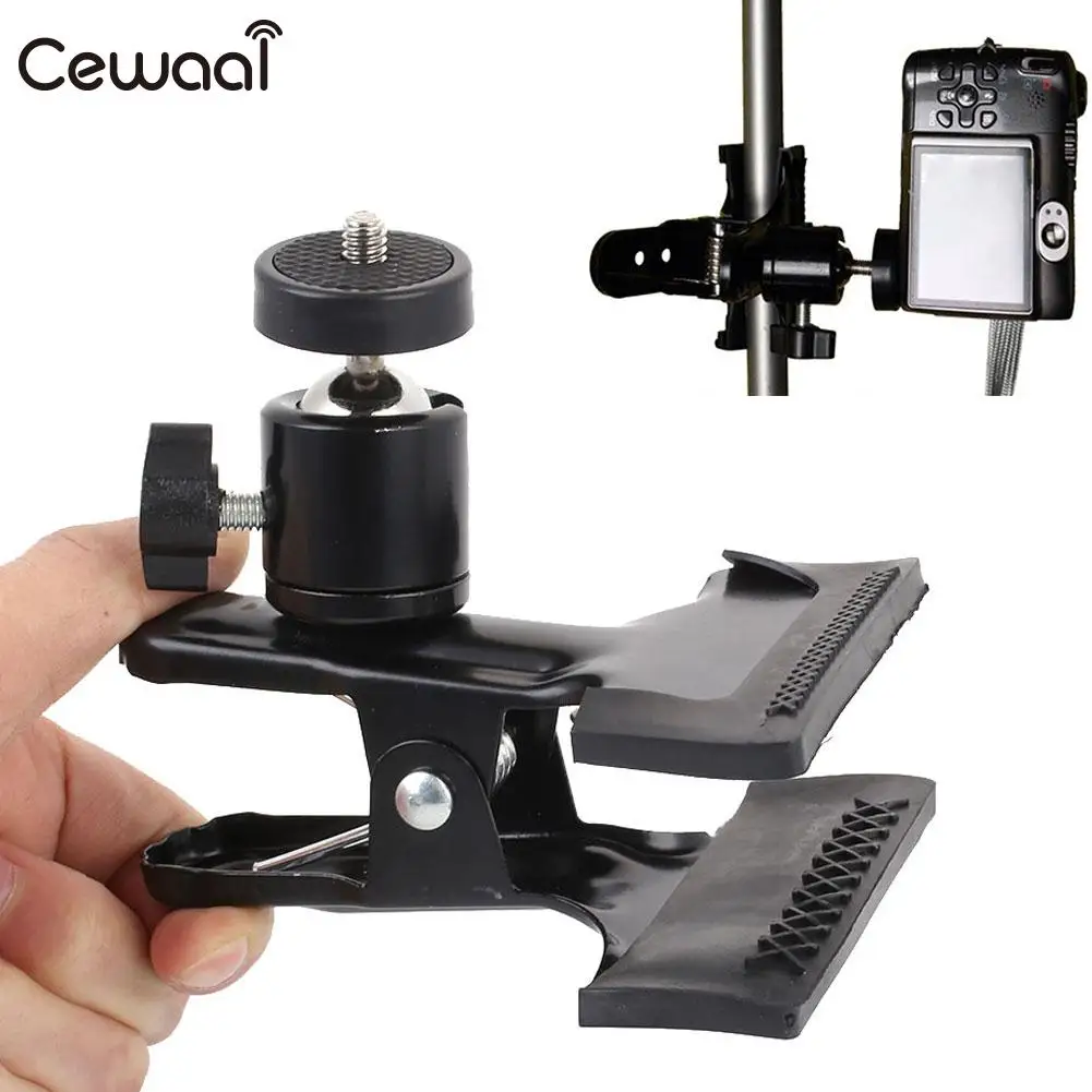 Black Camera Clamp Clip Outdoors Mount Tripod Portable Premium | Электроника