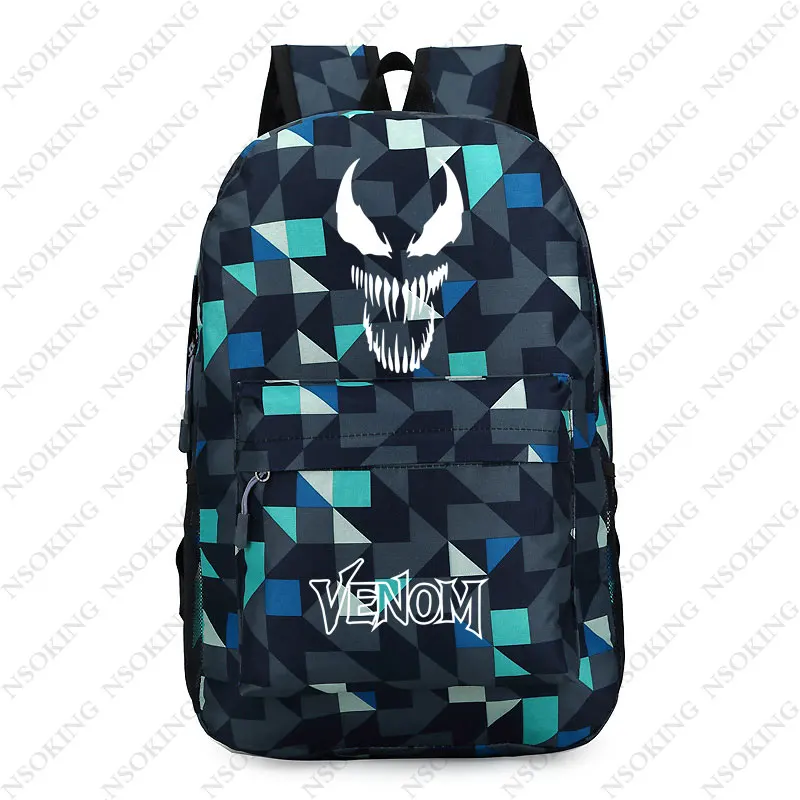 05 Новинка, нейлоновые рюкзаки venom, рюкзак для подростков, мужчин, женщин, школьные дорожные сумки, фильм, светящаяся сумка через плечо - Color: 05