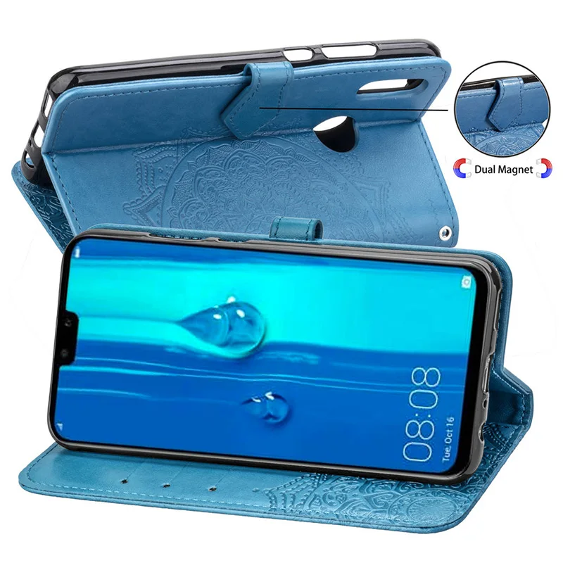EXUNTON красочный чехол для huawei Nova 3i Y9 Y6 Y5 Y3 2019 2018 Nova3i кошелек из искусственной кожи с