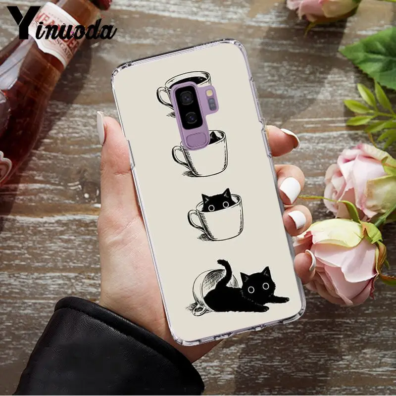 Yinuoda чашка кофе Роскошный Уникальный Дизайн чехол для телефона для samsung S5 S6 S6 edge S6edge Plus S7 S8 S9 Plus чехол