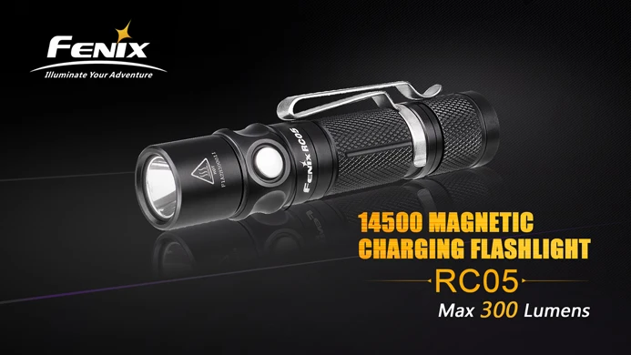 Fenix RC05 EDC светодиодный фонарь с магнитной и Micro USB зарядкой AA фонарик литий ионной