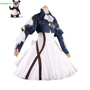 Фиолетовый костюм для косплея Evergarden, фиолетовый светильник лый костюм для косплея Evergarden, оригинальный костюм для косплея, индивидуальный пошив, для косплея Love