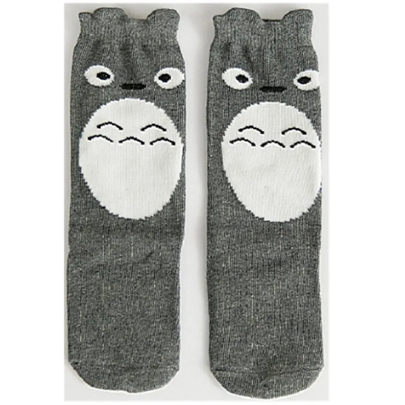 Totoro Популярные милые Мультяшные детские носки животного Хлопковые носки для малышей до колена длинные гетры милые носочки для мальчиков и девочек носки для малышей 0-6 лет - Цвет: Totoro